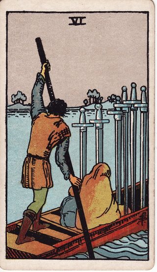 Шестёрка мечей: лодка на тихую воду